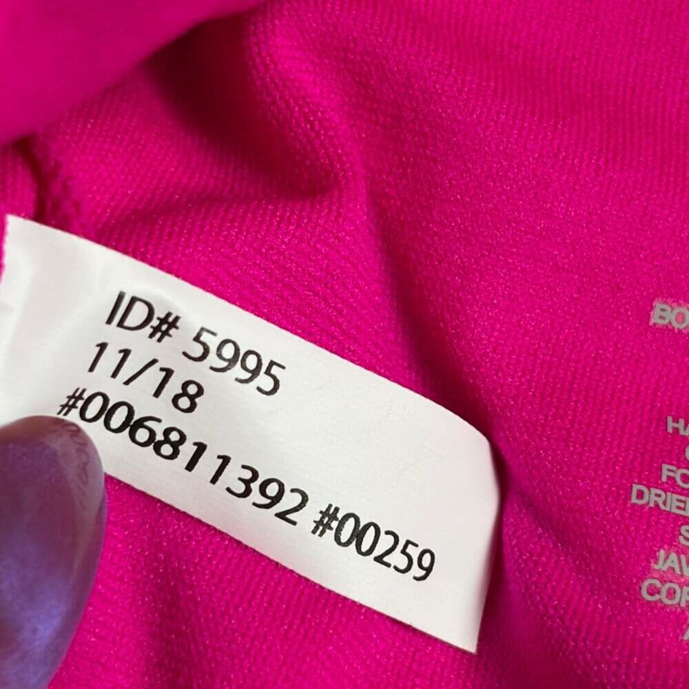 Express Ribbed Bikini Top (Hot Pink) - Large - Picture 4 of 5
